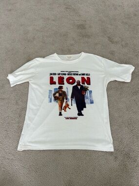 Leon the Professional Graphic Tee - White Movie Poster Shirt